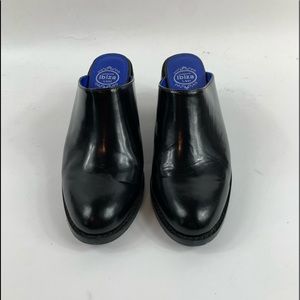 Jeffrey Campbell Leather Black Mule Clogs